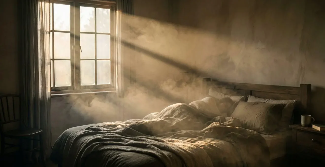 Graphique montrant l'évolution du taux de CO2 dans une chambre pendant une nuit complète