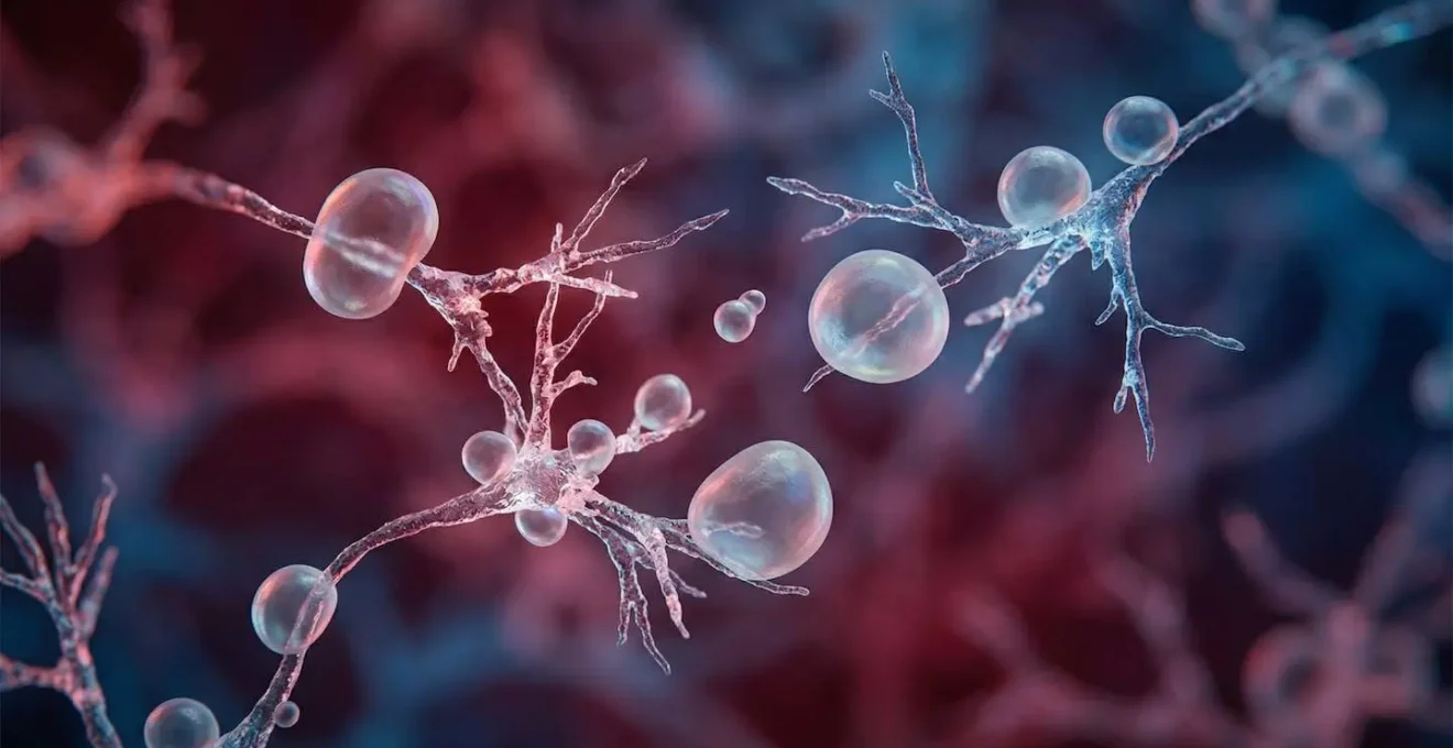 Visualisation du mécanisme d'hypercapnie montrant l'impact sur le cerveau et la transmission neuronale