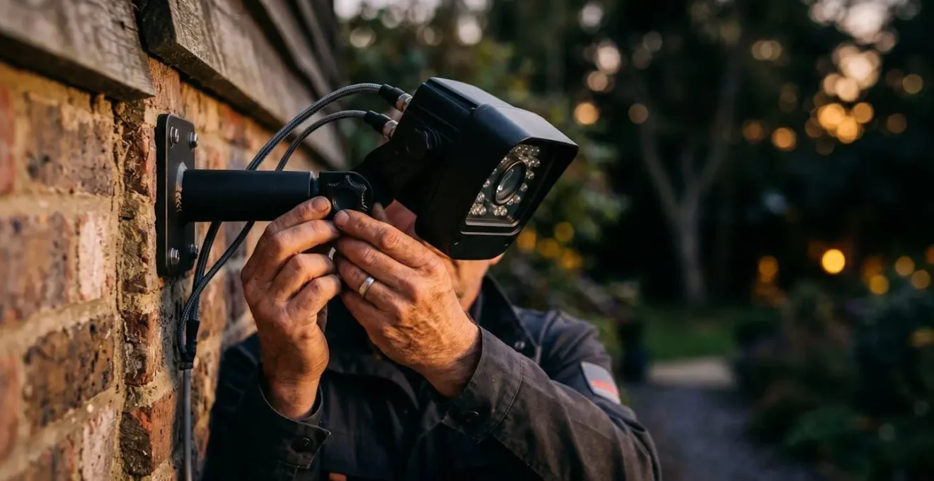Installation professionnelle d'un projecteur infrarouge déporté pour vision nocturne optimale