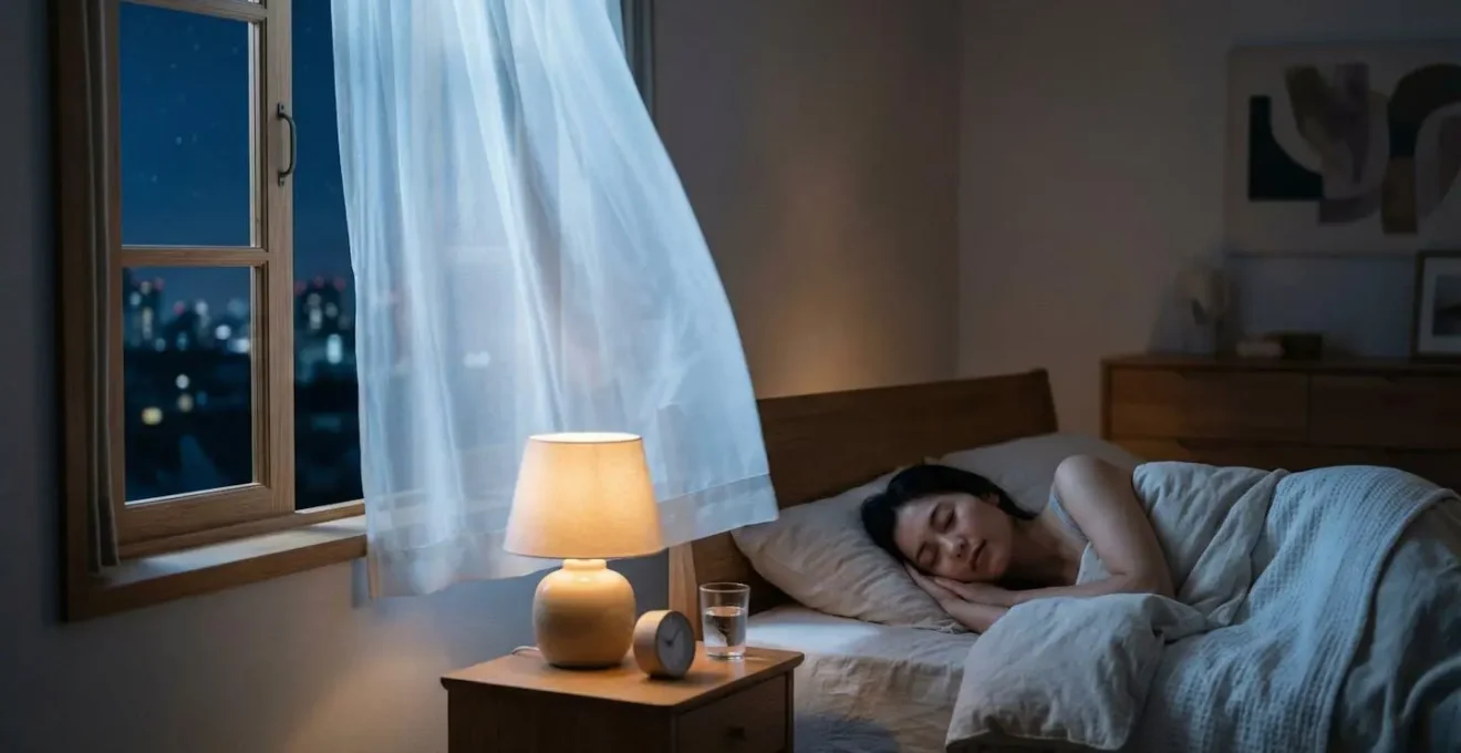 Maison en coupe montrant la circulation d'air frais nocturne